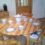 Essecke im Wohnzimmer